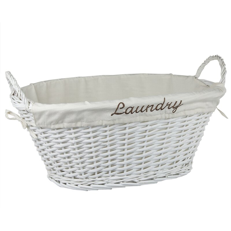 August Grove® Wicker Laundry Basket & Reviews | Wayfair